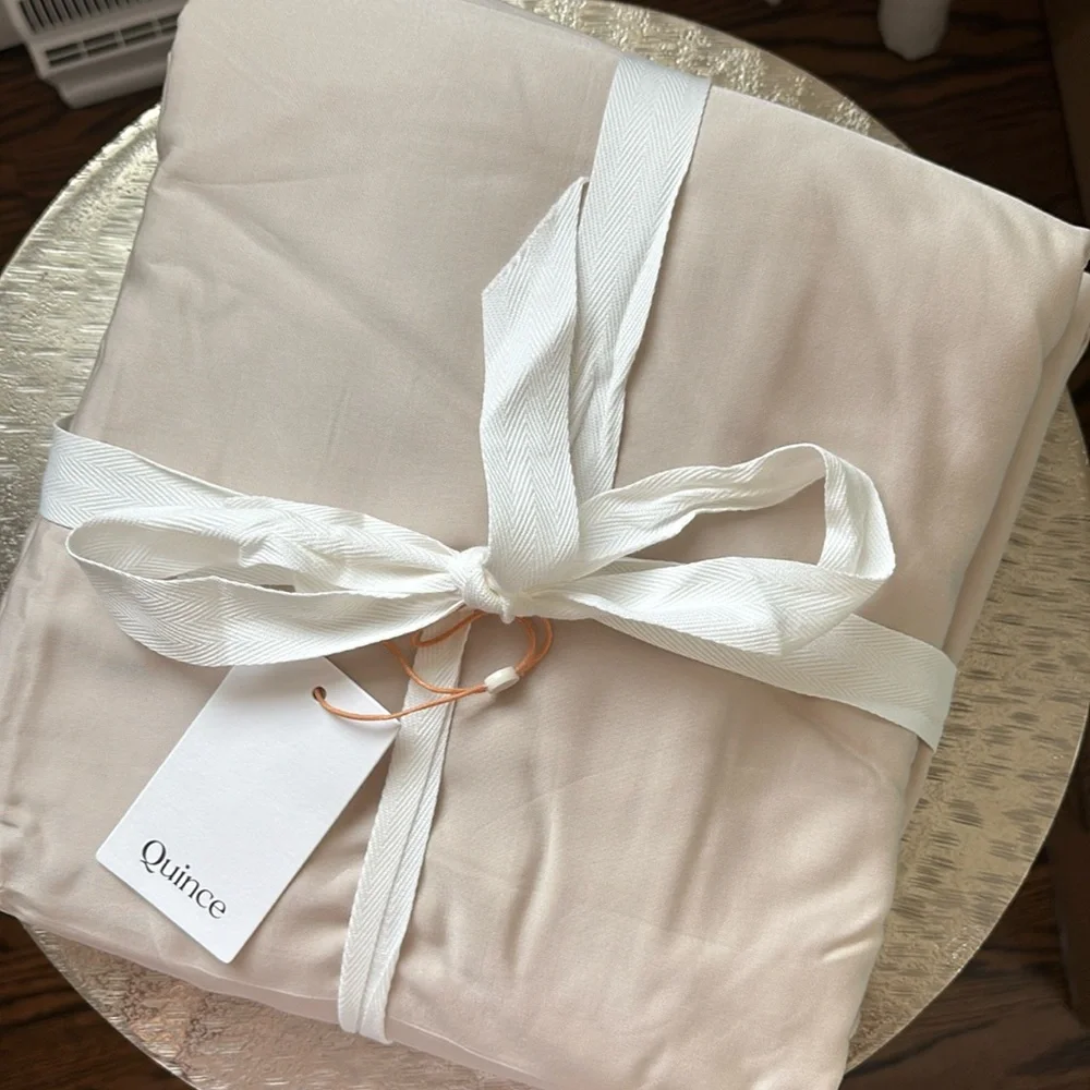QUINCE Bamboo Duvet Cover Full/Queen Sand